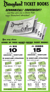 Vintage Disneyland Ticket book promo